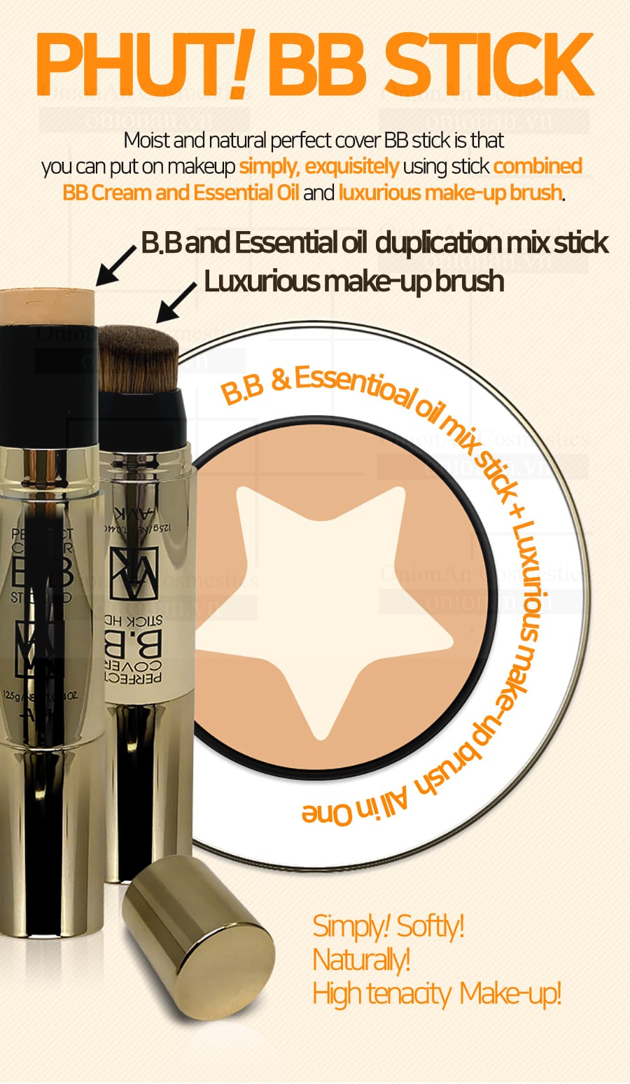 Kem Nền Trang Điểm Dạng Thỏi BB AVK Perfect Cover B.B Stick HD